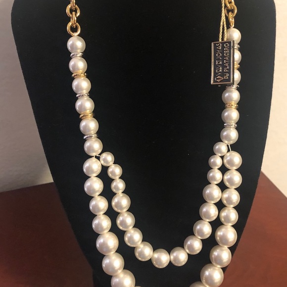 Double pearl necklace from Velvet Collection - Picture 2 of 7